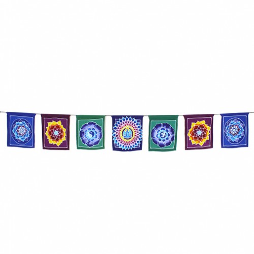 Colourful Batik Mandala Bunting Flags